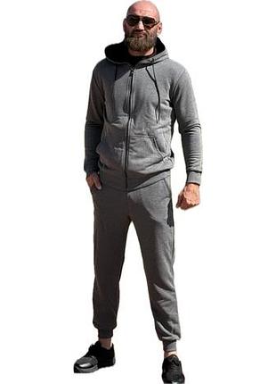 Спортивный костюм punch трехнить серый. xl, трехнитка (петля), punch