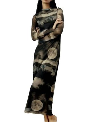 Zara сукня moon print