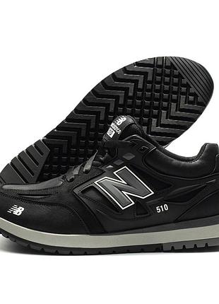 Чоловічі шкіряні кросівки nb clasic black