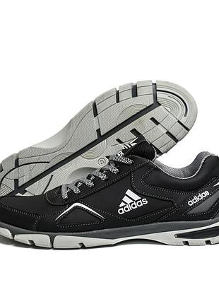 Мужские кожаные кроссовки adidas tech flex