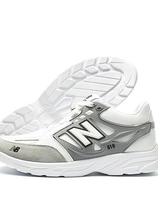 Мужские кожаные кроссовки new balance clasic white