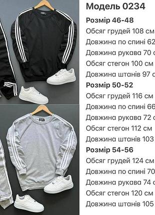 Чоловічий спортивний костюм тринитка 46-48 50-52 54-56, чоловічий спортивний костюм