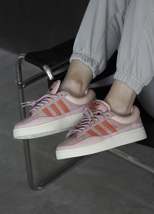 Adidas campus x bad bunny pink beige