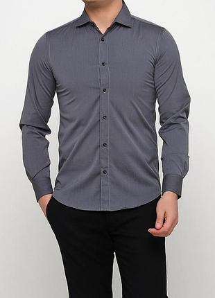 Рубашка мужская united colors of benetton 159381 xs серая (2200004324920)