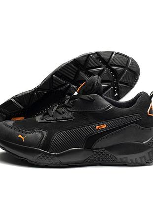 Мужские кожаные кроссовки pm st runner