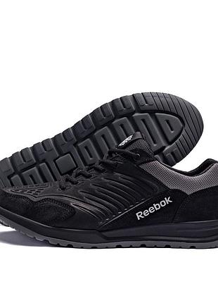 Мужские кожаные кроссовки sport step