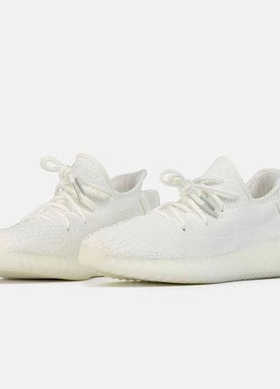 Adidas yeezy boost 350 v2 cream white женские кроссовки адидас белые triple white брендовые