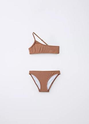 Купальник zara в смужку