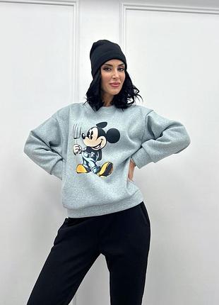 Двокольоровий спортивний костюм з шапкою "minnie"