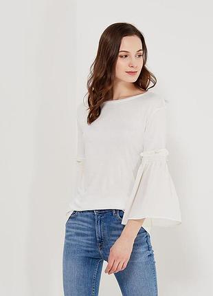 Блузка женская united colors of benetton 162677 l белая (2200004423029)