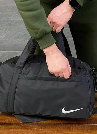 Спортивная сумка черная nike сумка мужская найк сумка дорожная в спортзал сумка для путешествий тренировок