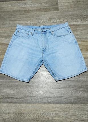 Мужские джинсовые шорты levis 412 , размер 36 , светло синие