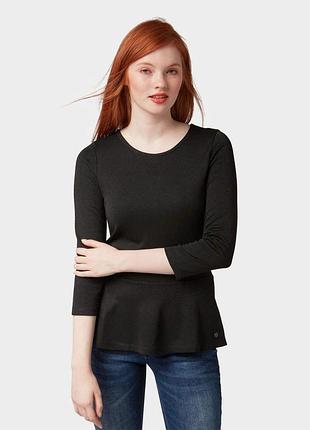 Блузка женская tom tailor 167310 s черная (2200004510514)