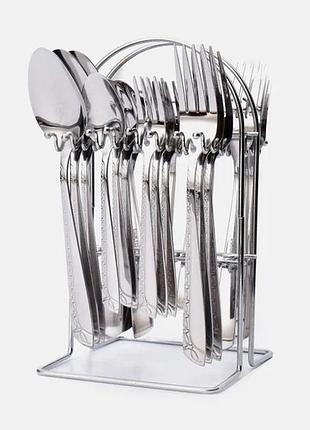 Набір столових приборів top kitchen a, 24 предмети на підставці, нержавіюча сталь