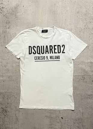 Оригінальна чоловіча футболка dsquared2 в ідеальному стані розмір s big logo