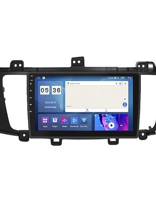 Штатна магнітола lesko для kia cadenza i рестайлінг 2013-2016 екран 9" 4/64gb carplay 4g wi-fi gps prime