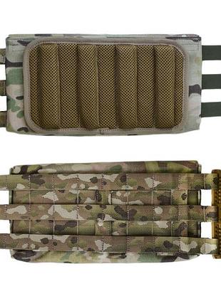 Камербанд каркасний r-kit з швидкоскидом + бокові підсумки 15х30 см + кап ( комплект із 6 предметів) multicam