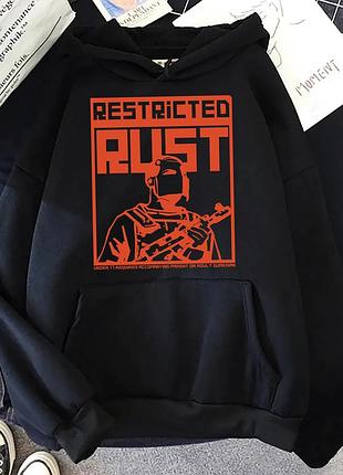 Худи с принтом "rust" раст 3