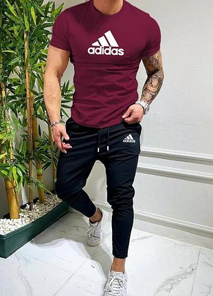 Спортивный костюм adidas мужская футболка и брюки костюм спортивный adidas летний на парня адидас комплект l