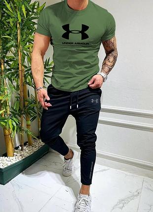 Спортивный костюм under armour мужская футболка и брюки костюм спортивный under armour летний на парня m