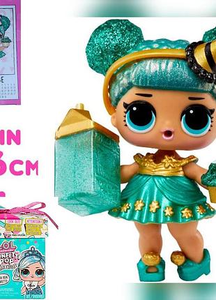 Лялька ігровий набір lol surprise! confetti pop birthday emerald babe- with collectible dollдень народження травень 589969