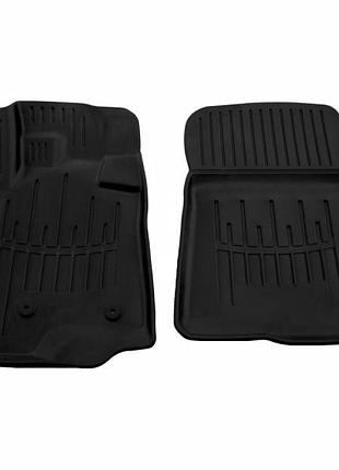 Передні килимки stingray 3d (2 шт) для mitsubishi pajero wagon iv 2006-2021 рр