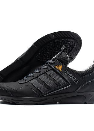 Підліткові шкіряні кросівки tech flex black