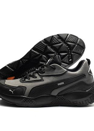 Чоловічі шкіряні кросівки st runner