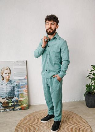 Костюм вельвет барса бирюза s