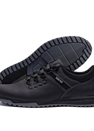 Чоловічі шкіряні кросівки е-series black