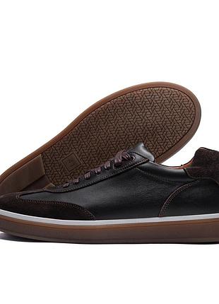 Мужские кожаные кроссовки classic brown