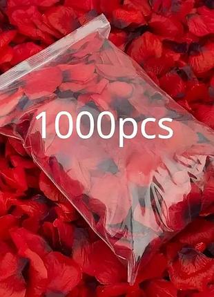 Набір темно-червоних пелюсток троянд, 1000 шт.