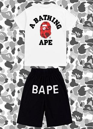 Комплект шорті + футболка bape