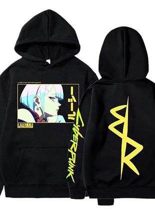 Худи аніме "cyberpunk" кіберпанк 2 весна/осінь, 3xl