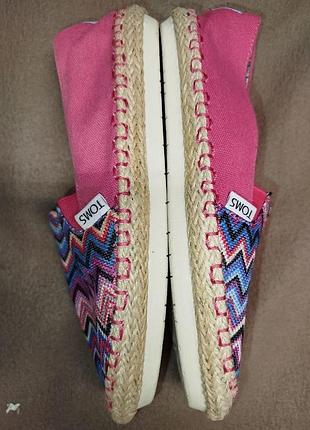 Toms эспадрильи женские (стелька 22,5 см) в идеальном состоянии эспадрильи