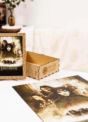 Деревянный пазл woods story властелин колец lord of the rings братство кольца l размер 35х25 см 150 деталей
