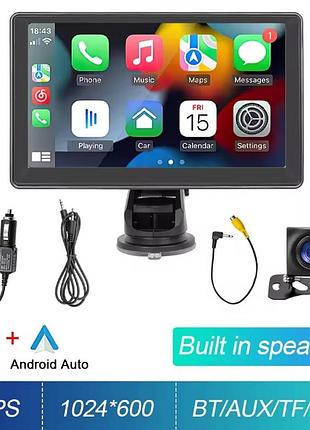 Портативный автомобильный мультимедийный экран (carplay/android auto)