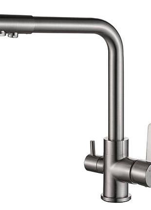 Смеситель для кухни под осмос globus lux lazer gllr-0444-8-ststeel