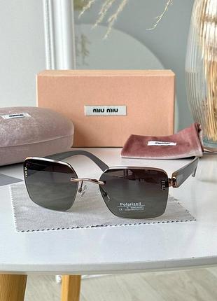 Сонцезахисні окуляри жіночі polarized miu miu (жіночі)