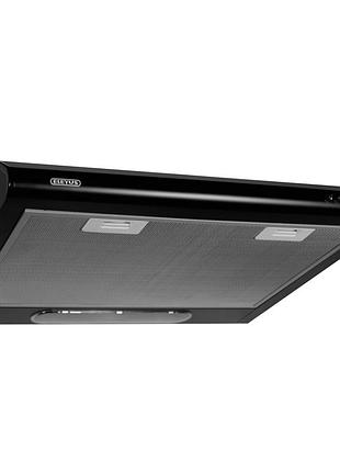 Вытяжка кухонная eleyus line i 60 bl (черная)
