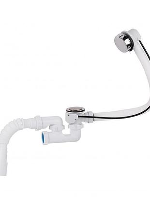 Сифон для ванни lidz (whi) 60 03 v002 01 з ревізією (вихід 50 мм)