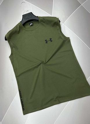 Безрукавка мужская хаки under armour в норма,батал,супербатал