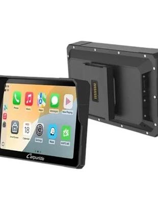 Мотоциклетний навігатор carpuride 502bs pro motorcycle carplay 5" ips сенсорний екран бездротовий apple carplay / android auto