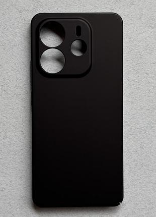 Xiaomi redmi note 14 4g чехол (бампер, накладка) чёрный, матовый, пластик