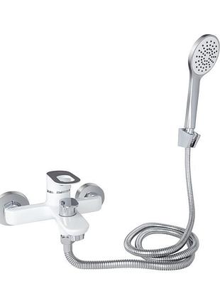 Змішувач для ванни lidz latwa 006 (з душовим гарнітуром) (k35) ldlat006whi45424 white