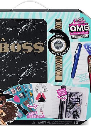 Игровой набор lol surprise модный журнал ежедневник omg fashion journal da boss fashion show mga 571278