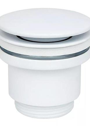 Донний клапан wezer whr-104-w, автомат, ø63мм, 1 1/4", білий