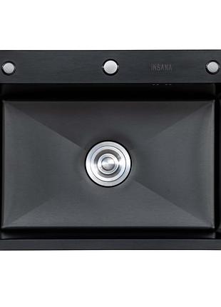 Мойка кухонная extor ib 6050 из нержавеющей стали 60*50*22 черная ( а0059857 )