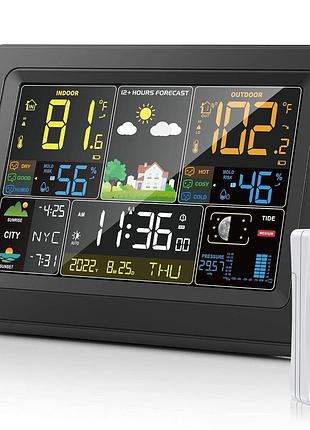Цифровая домашняя метеостанция weather station e0397 с беспроводным внешним датчиком e0666 термометр гигрометр