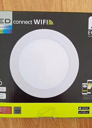 Точковий світильник eglo 98797 led rgb wifi смарт 9w 2700–6500k білий керування через додаток